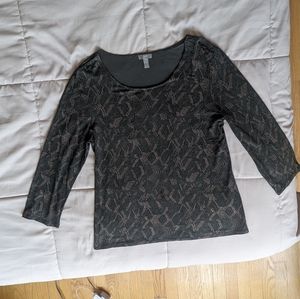 J Jill Stretch 3/4 sleeve shirt, medium